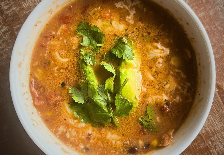 Chicken Cream Enchilada Soup